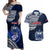 Samoa Rugby Couples Matching Off Shoulder Maxi Dress and Hawaiian Shirt Proud Samoa World Cup 2023 LT9 - Wonder Print Shop