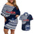 Samoa Rugby Couples Matching Off Shoulder Short Dress and Hawaiian Shirt Proud Samoa World Cup 2023 LT9 - Wonder Print Shop