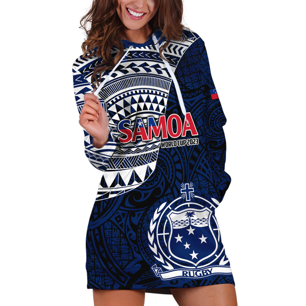 Samoa Rugby Hoodie Dress Proud Samoa World Cup 2023 - Wonder Print Shop