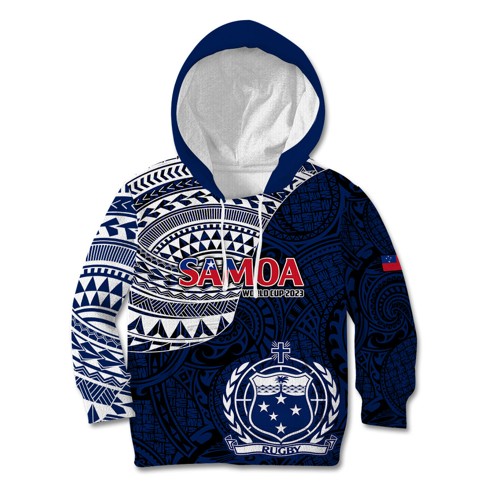 Samoa Rugby Kid Hoodie Proud Samoa World Cup 2023 - Wonder Print Shop