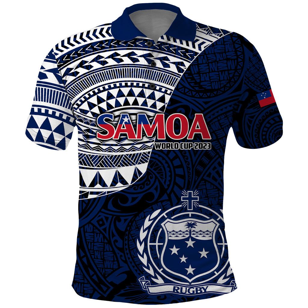 Samoa Rugby Polo Shirt Proud Samoa World Cup 2023 - Wonder Print Shop