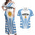 Argentina Rugby Couples Matching Off Shoulder Maxi Dress and Hawaiian Shirt World Cup 2023 Los Pumas Go Champion LT9 - Wonder Print Shop