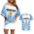 Argentina Rugby Couples Matching Off Shoulder Short Dress and Hawaiian Shirt World Cup 2023 Los Pumas Go Champion LT9 - Wonder Print Shop