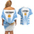 Argentina Rugby Couples Matching Off Shoulder Short Dress and Hawaiian Shirt World Cup 2023 Los Pumas Go Champion LT9 - Wonder Print Shop