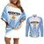 Argentina Rugby Couples Matching Off Shoulder Short Dress and Long Sleeve Button Shirts World Cup 2023 Los Pumas Go Champion LT9 - Wonder Print Shop