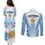 Argentina Rugby Couples Matching Puletasi Dress and Long Sleeve Button Shirts World Cup 2023 Los Pumas Go Champion LT9 - Wonder Print Shop