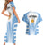 Argentina Rugby Couples Matching Short Sleeve Bodycon Dress and Hawaiian Shirt World Cup 2023 Los Pumas Go Champion LT9 - Wonder Print Shop