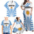 Argentina Rugby Family Matching Off Shoulder Maxi Dress and Hawaiian Shirt World Cup 2023 Los Pumas Go Champion LT9 - Wonder Print Shop