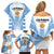 Argentina Rugby Family Matching Off Shoulder Short Dress and Hawaiian Shirt World Cup 2023 Los Pumas Go Champion LT9 - Wonder Print Shop