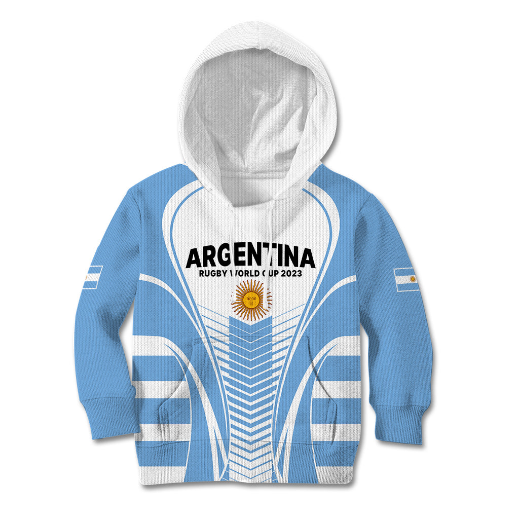 Argentina Rugby Kid Hoodie World Cup 2023 Los Pumas Go Champion - Wonder Print Shop