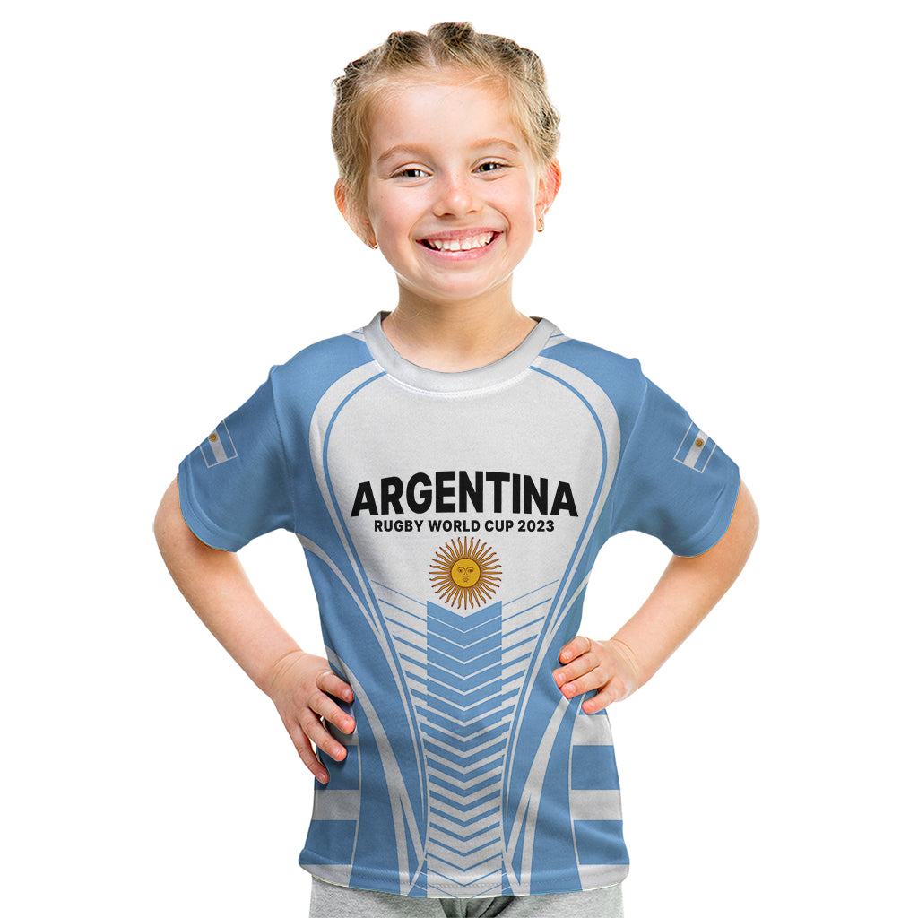 Argentina Rugby Kid T Shirt World Cup 2023 Los Pumas Go Champion - Wonder Print Shop