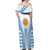 Argentina Rugby Off Shoulder Maxi Dress World Cup 2023 Los Pumas Go Champion - Wonder Print Shop