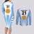 Custom Argentina Rugby Couples Matching Long Sleeve Bodycon Dress and Long Sleeve Button Shirts World Cup 2023 Los Pumas Go Champion LT9 - Wonder Print Shop