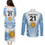 Custom Argentina Rugby Couples Matching Puletasi Dress and Long Sleeve Button Shirts World Cup 2023 Los Pumas Go Champion LT9 - Wonder Print Shop