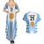 Custom Argentina Rugby Couples Matching Summer Maxi Dress and Hawaiian Shirt World Cup 2023 Los Pumas Go Champion LT9 - Wonder Print Shop