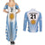 Custom Argentina Rugby Couples Matching Summer Maxi Dress and Long Sleeve Button Shirts World Cup 2023 Los Pumas Go Champion LT9 - Wonder Print Shop