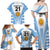 Custom Argentina Rugby Family Matching Off Shoulder Maxi Dress and Hawaiian Shirt World Cup 2023 Los Pumas Go Champion LT9 - Wonder Print Shop