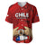 Chile Rugby Baseball Jersey Los Condores Mascot with Bellflower World Cup 2023 LT9 - Wonder Print Shop