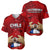 Chile Rugby Baseball Jersey Los Condores Mascot with Bellflower World Cup 2023 LT9 - Wonder Print Shop