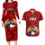 Chile Rugby Couples Matching Long Sleeve Bodycon Dress and Hawaiian Shirt Los Condores Mascot with Bellflower World Cup 2023 LT9 - Wonder Print Shop