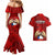 Chile Rugby Couples Matching Mermaid Dress and Hawaiian Shirt Los Condores Mascot with Bellflower World Cup 2023 LT9 - Wonder Print Shop