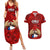 Chile Rugby Couples Matching Summer Maxi Dress and Hawaiian Shirt Los Condores Mascot with Bellflower World Cup 2023 LT9 - Wonder Print Shop