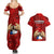 Chile Rugby Couples Matching Summer Maxi Dress and Hawaiian Shirt Los Condores Mascot with Bellflower World Cup 2023 LT9 - Wonder Print Shop