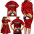 Chile Rugby Family Matching Long Sleeve Bodycon Dress and Hawaiian Shirt Los Condores Mascot with Bellflower World Cup 2023 LT9 - Wonder Print Shop