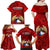 Chile Rugby Family Matching Off Shoulder Maxi Dress and Hawaiian Shirt Los Condores Mascot with Bellflower World Cup 2023 LT9 - Wonder Print Shop