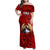 Chile Rugby Family Matching Off Shoulder Maxi Dress and Hawaiian Shirt Los Condores Mascot with Bellflower World Cup 2023 LT9 - Wonder Print Shop