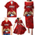 Chile Rugby Family Matching Puletasi Dress and Hawaiian Shirt Los Condores Mascot with Bellflower World Cup 2023 - Wonder Print Shop