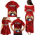 Chile Rugby Family Matching Puletasi Dress and Hawaiian Shirt Los Condores Mascot with Bellflower World Cup 2023 - Wonder Print Shop