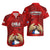 Chile Rugby Hawaiian Shirt Los Condores Mascot with Bellflower World Cup 2023 - Wonder Print Shop