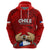 Chile Rugby Hoodie Los Condores Mascot with Bellflower World Cup 2023 - Wonder Print Shop