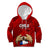 Chile Rugby Kid Hoodie Los Condores Mascot with Bellflower World Cup 2023 - Wonder Print Shop