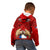 Chile Rugby Kid Hoodie Los Condores Mascot with Bellflower World Cup 2023 - Wonder Print Shop