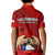 Chile Rugby Kid Polo Shirt Los Condores Mascot with Bellflower World Cup 2023 - Wonder Print Shop