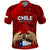 Chile Rugby Polo Shirt Los Condores Mascot with Bellflower World Cup 2023 - Wonder Print Shop