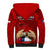 Chile Rugby Sherpa Hoodie Los Condores Mascot with Bellflower World Cup 2023 - Wonder Print Shop