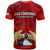 Chile Rugby T Shirt Los Condores Mascot with Bellflower World Cup 2023 - Wonder Print Shop