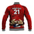 Custom Chile Rugby Baseball Jacket Los Condores Mascot with Bellflower World Cup 2023 LT9 - Wonder Print Shop