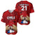 Custom Chile Rugby Baseball Jersey Los Condores Mascot with Bellflower World Cup 2023 LT9 - Wonder Print Shop