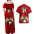 Custom Chile Rugby Couples Matching Off Shoulder Maxi Dress and Hawaiian Shirt Los Condores Mascot with Bellflower World Cup 2023 LT9 - Wonder Print Shop