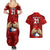 Custom Chile Rugby Couples Matching Summer Maxi Dress and Hawaiian Shirt Los Condores Mascot with Bellflower World Cup 2023 LT9 - Wonder Print Shop