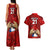 Custom Chile Rugby Couples Matching Tank Maxi Dress and Hawaiian Shirt Los Condores Mascot with Bellflower World Cup 2023 LT9 - Wonder Print Shop