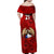 Custom Chile Rugby Family Matching Off Shoulder Maxi Dress and Hawaiian Shirt Los Condores Mascot with Bellflower World Cup 2023 LT9 - Wonder Print Shop