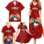 Custom Chile Rugby Family Matching Summer Maxi Dress and Hawaiian Shirt Los Condores Mascot with Bellflower World Cup 2023 - Wonder Print Shop