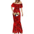 Custom Chile Rugby Mermaid Dress Los Condores Mascot with Bellflower World Cup 2023 - Wonder Print Shop