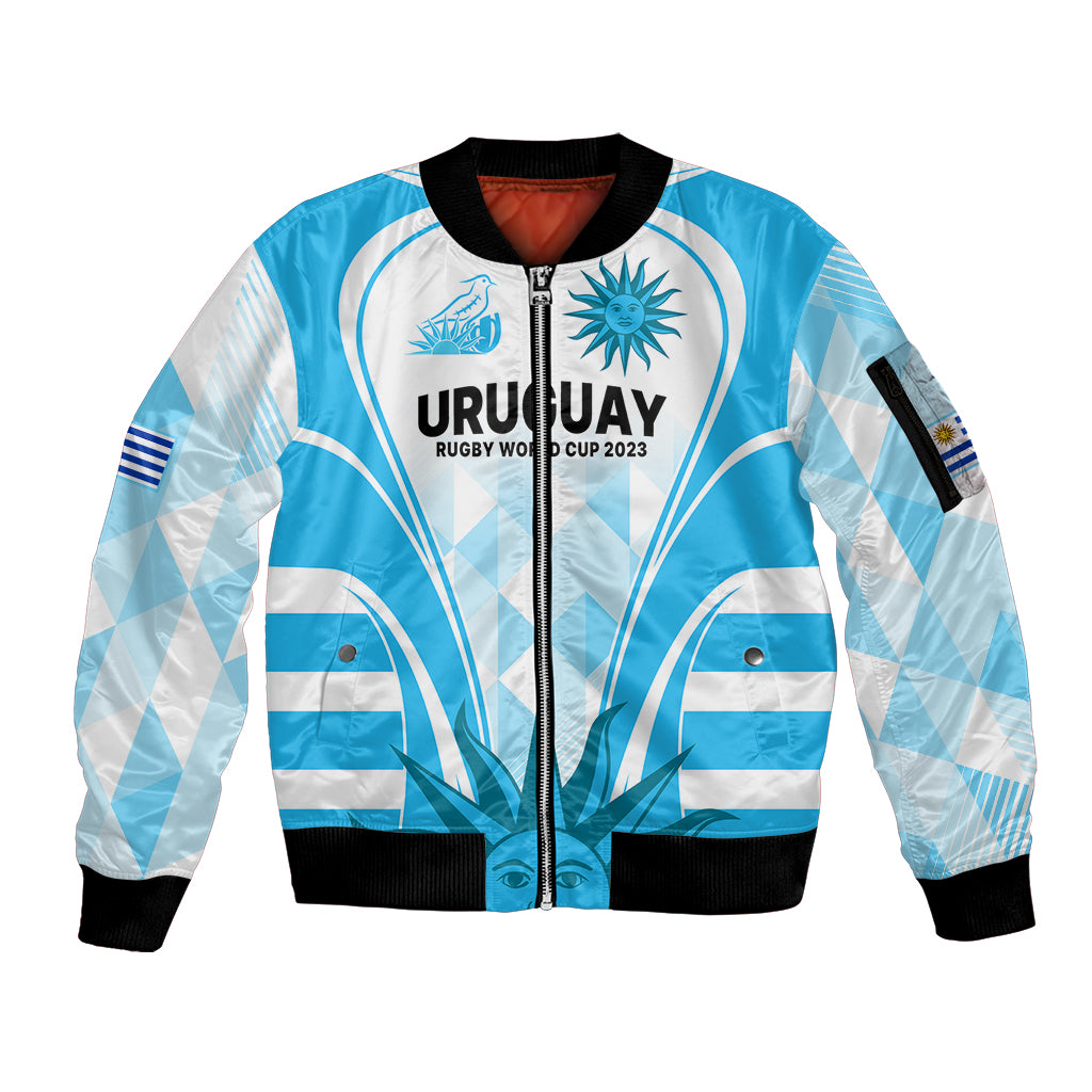 Uruguay Rugby Sleeve Zip Bomber Jacket World Cup 2023 Go Los Teros - Wonder Print Shop