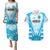 Custom Uruguay Rugby Couples Matching Puletasi Dress and Hawaiian Shirt World Cup 2023 Go Los Teros LT9 - Wonder Print Shop